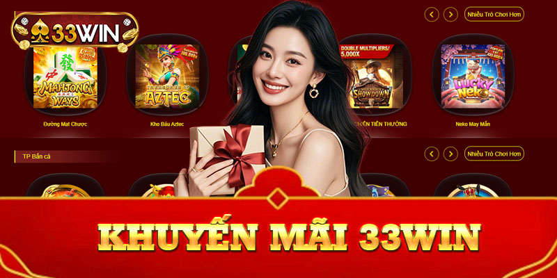 Ưu đãi hấp dẫn từ thưởng chào mừng đến hoàn trả, mang đến lợi ích tối đa cho người chơi 33win.